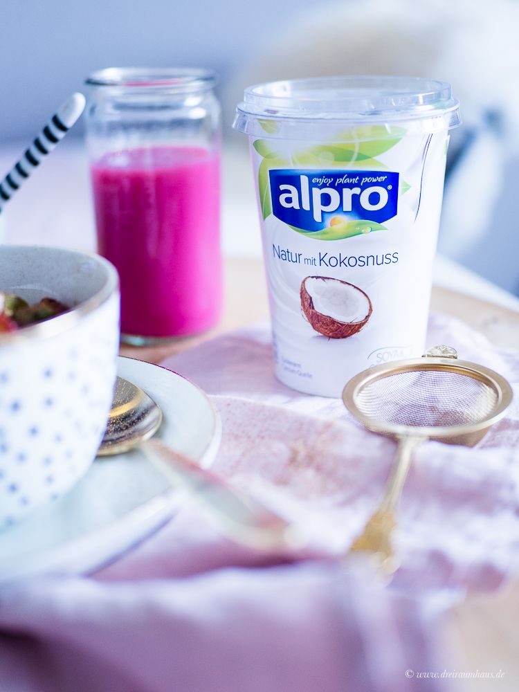 Der Alpro Breakfast Club und ein Winterfrühstück mit karamellisierten Apfelscheiben, Nüssen & Zimt...#alprobreakfastclub