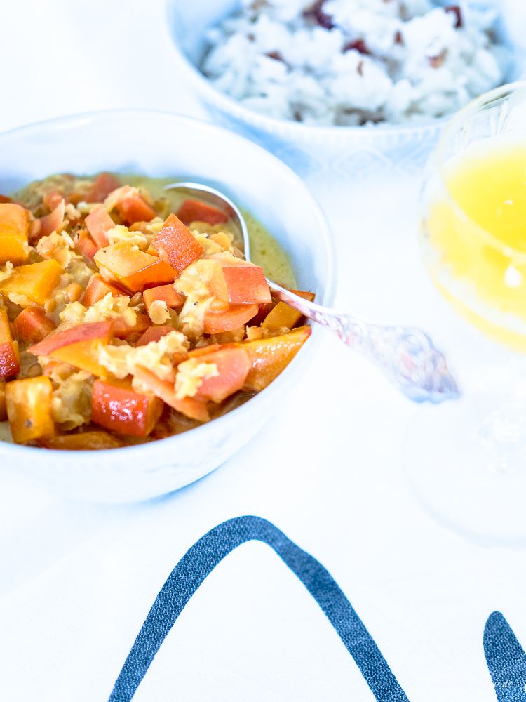 Ein leckeres, wärmendes Kürbis-Möhren-Curry - ein Rezept nach TCM (traditionell, chinesische Medizin)!