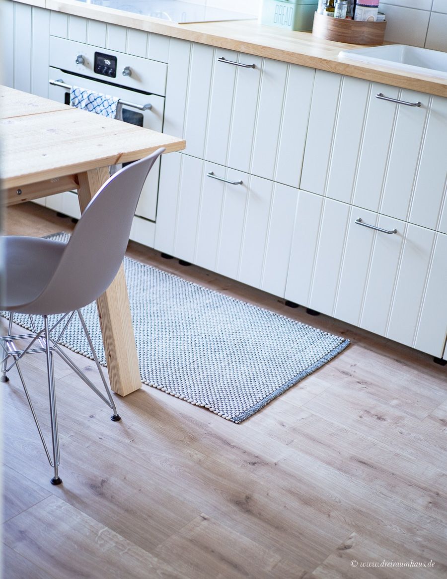 Dekosamstag: Die Flexibilität von IKEA Küchen und ein neuer Boden! Ikea Küche und Ikea Hittarp Landhausküche Küchenplanung!
