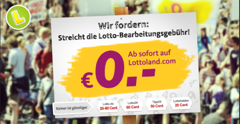 Lotto, Lottoland…..Petition gegen die Scheingebühr….
