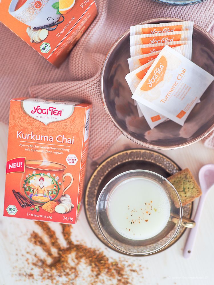 Mache mit bei der YOGI TEA #7minuteschallenge - 7 Minuten Challenge für Dich und Deinen Körper mit Kurkuma Chai von Yogi Tea
