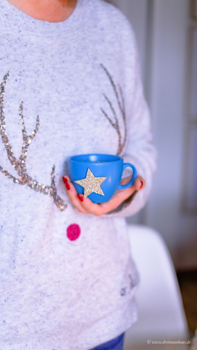 Ein sÃ¼ÃŸes Faltenbrot, ein weihnachtliches Deko DIY mit Tassen und SprÃ¼hfarbe und eine festliche Kaffeetafel! Mit EILLES KAFFEE von Darboven!