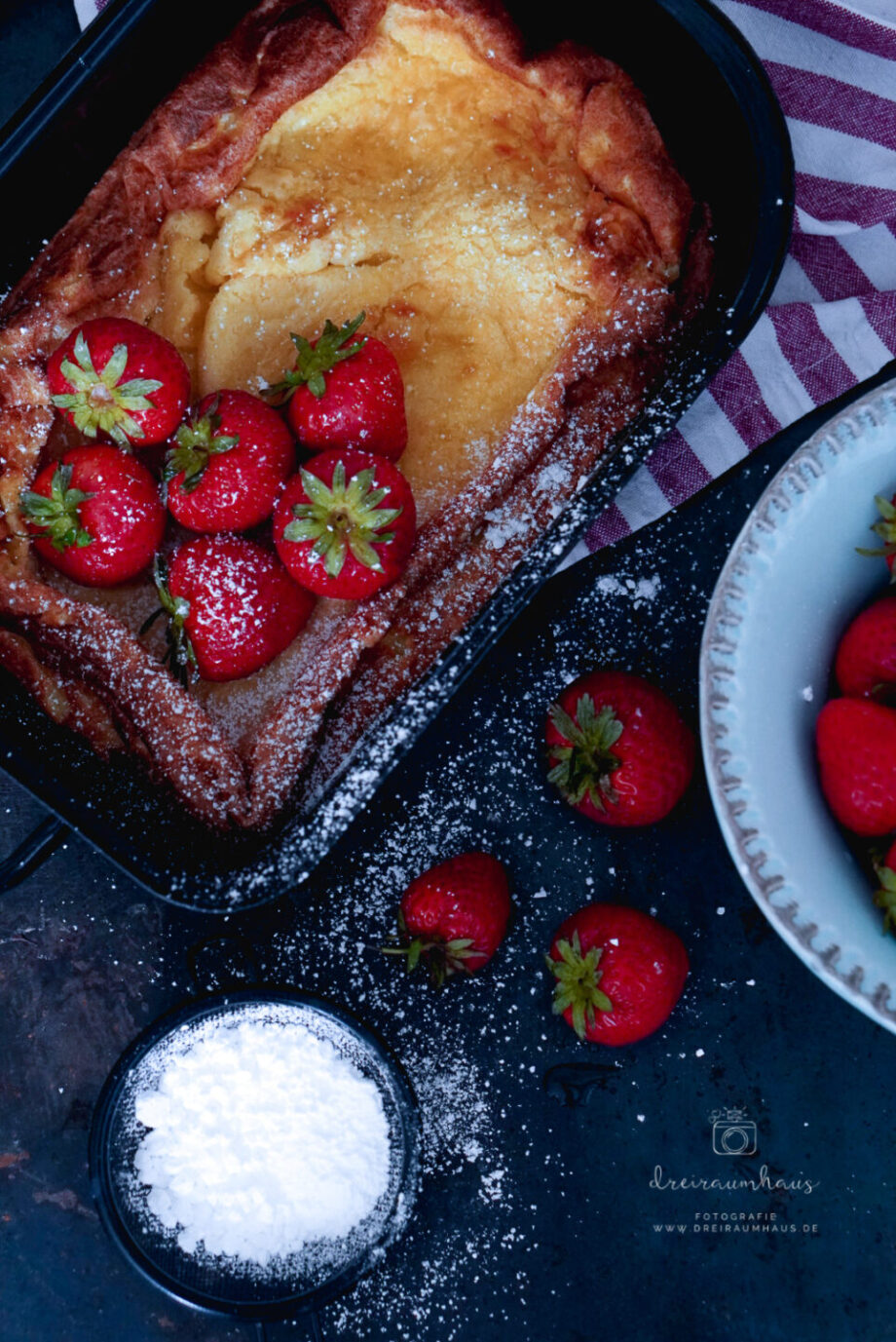 Dekosamstag: Ein kuschelweicher Teppich und ein Ofenpfannkuchen mit Erdbeeren!